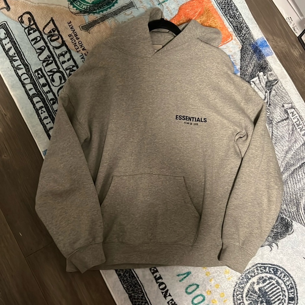 Essentials hoodie dark oatmeal